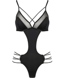 Avanua Quella black open back bodysuit