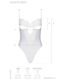 Avanua Silentia white sheer mesh bodysuit