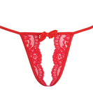 Axami Sexy Love Cave red crotchless string