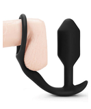 b-Vibe Snug & Tug Weighted Silicone Plug & Penis Ring