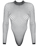 Obsessive black diamond net open back body