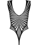 Obsessive black net bodysuit