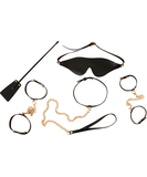 Bad Kitty pakļaušanas piederumu komplekts ar zeltainām ķēdēm