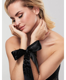 Bijoux Indiscrets Silky Sensual musta satiininauhat ranteiden sitomiseen