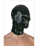 Blackstyle lateksa maska ar atvērumiem un rāvējslēdzējiem