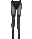 Cottelli Lingerie black crotchless tights