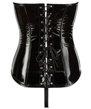 Black Level black vinyl corset with string