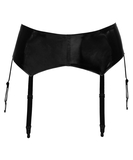 Black Level black vinyl garter belt