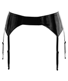 Black Level black vinyl garter belt