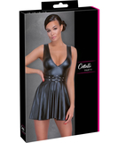 Cottelli Lingerie black matte look flared mini dress