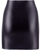 Cottelli Lingerie black matte look mini skirt with lacing