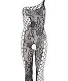 NO:XQSE black net crotchless bodystocking