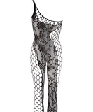 NO:XQSE black net crotchless bodystocking