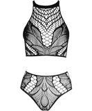 NO:XQSE black net lingerie set