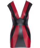 Cottelli Lingerie juodai raudona matinė mini suknelė