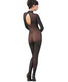 NO:XQSE black sheer mesh crotchless bodystocking