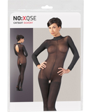 NO:XQSE black sheer mesh crotchless bodystocking