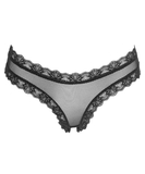 Cottelli Lingerie black sheer mesh panties with lacing