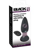 Black Velvets Rotating & Vibrating Plug