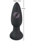 Black Velvets Vibrating Plug kaugjuhtimispuldiga anaalvibraator