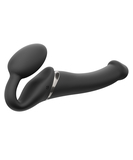 Strap On Me Black Vibrating Bendable Strap-on