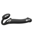 Strap On Me Black Vibrating Bendable Strap-on