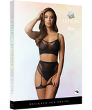 Le Désir Bliss black net lingerie set