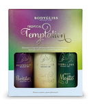 Bodygliss Tropical Temptation zestaw żeli intumnych do masażu (3 x 30 ml)