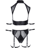 Cottelli Lingerie Bondage black matte look suspender set