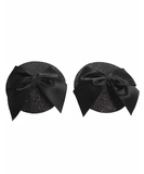 Bijoux Indiscrets melnas ar bantītēm uzlīmes krūšgaliem