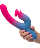 CalExotics Elation kustīgs vibrators ar klitora stimulatoru