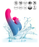 CalExotics Elation kustīgs vibrators ar klitora stimulatoru