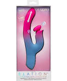 CalExotics Elation kustīgs vibrators ar klitora stimulatoru