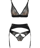 Casmir Divine black suspender lingerie set