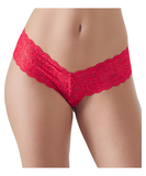 Cottelli Lingerie red lace string with pearls