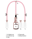 Shots Toys Pumped Rose Gold Clitoral & Nipple Pump Set