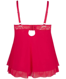 Cottelli Lingerie Punasest pitsist babydoll-kleit