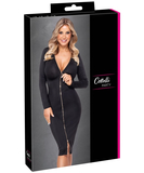 Cottelli Lingerie must tõmblukuga kleit