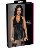 Cottelli Lingerie black dominatrix suspender mini dress