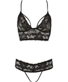 Cottelli Lingerie black lace lingerie set