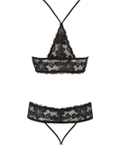 Cottelli Lingerie mustast pitsist kaheosaline pesukomplekt