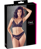 Cottelli Lingerie mustast pitsist pesukomplekt ehiskividega