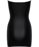 Cottelli Lingerie black matte look mini dress with lacing