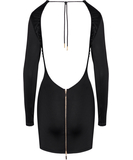 Cottelli Lingerie черное платье мини с открытой спинкой