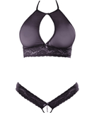 Cottelli Lingerie musta pitsiga pesukomplekt