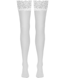 Cottelli Lingerie Blanche valkoiset sukkanauhasukat