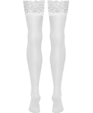 Cottelli Lingerie Blanche valkoiset sukkanauhasukat