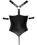 Cottelli Lingerie Bondage black matte look crotchless bodysuit