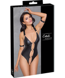 Cottelli Lingerie Bondage black matte look crotchless bodysuit