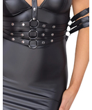 Cottelli Lingerie Bondage black matte look mini dress